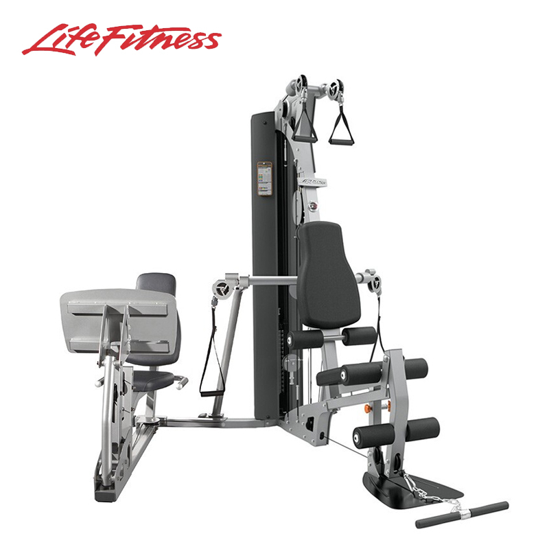 LifeFitness 力健综合力量训练器进口家用健身器材G3 G3+蹬腿